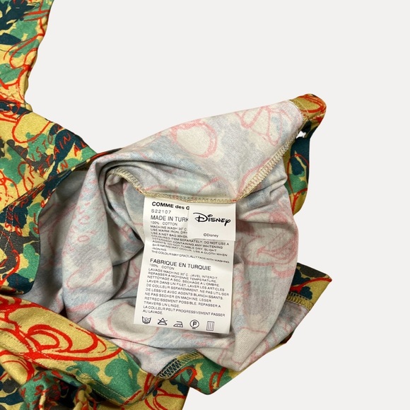 Rare NWT Comme des Garçons X CDG X Disney T Shirt Mickey AOP LIMTED EDITION Sz M - Picture 4 of 6